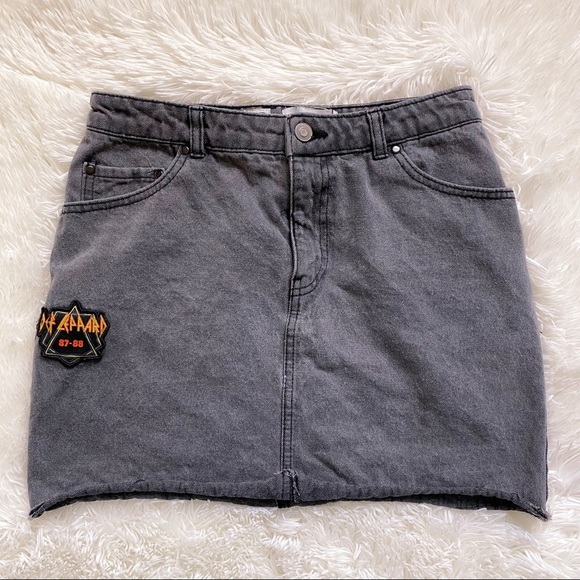 Def Leppard Gray Skirt